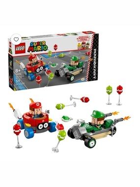 NIB. LEGO Super Mario Mario vs. Luigi Kart Set